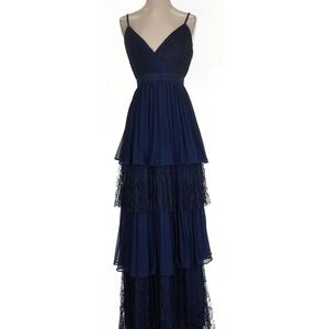 Lulu's Midnight Blue Layered Maxi Dress